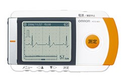 オムロン　携帯型心電計　HCG-801